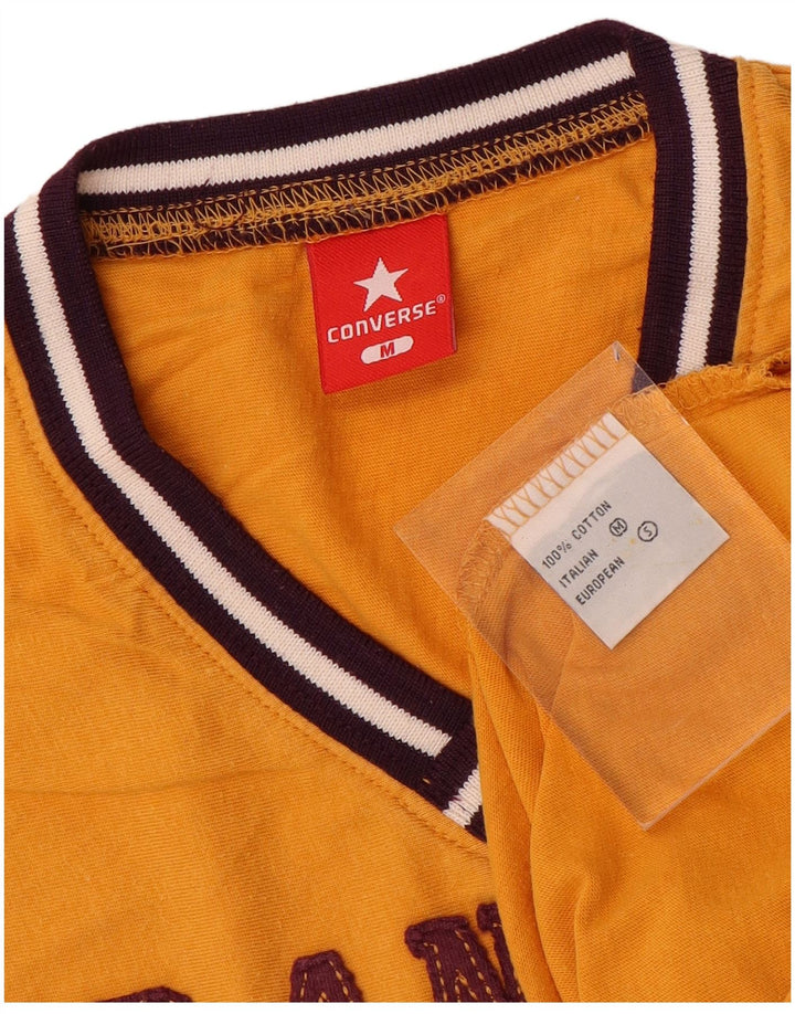 Vestă grafică Converse pentru bărbați, bumbac galben mediu