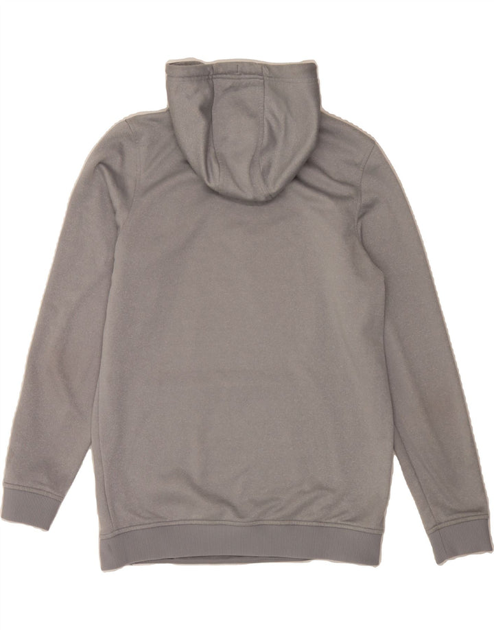 UNDER ARMOUR Mens Cold Gear Graphic Hoodie Jumper Small Grey Polyester Vintage Under Armour and Second-Hand Under Armour from Messina Hembry 