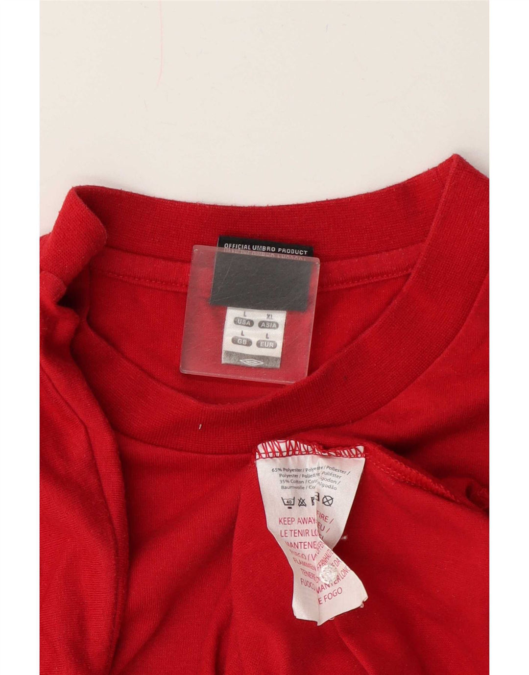 Tricou grafic pentru bărbați Umbro Top mare poliester roșu