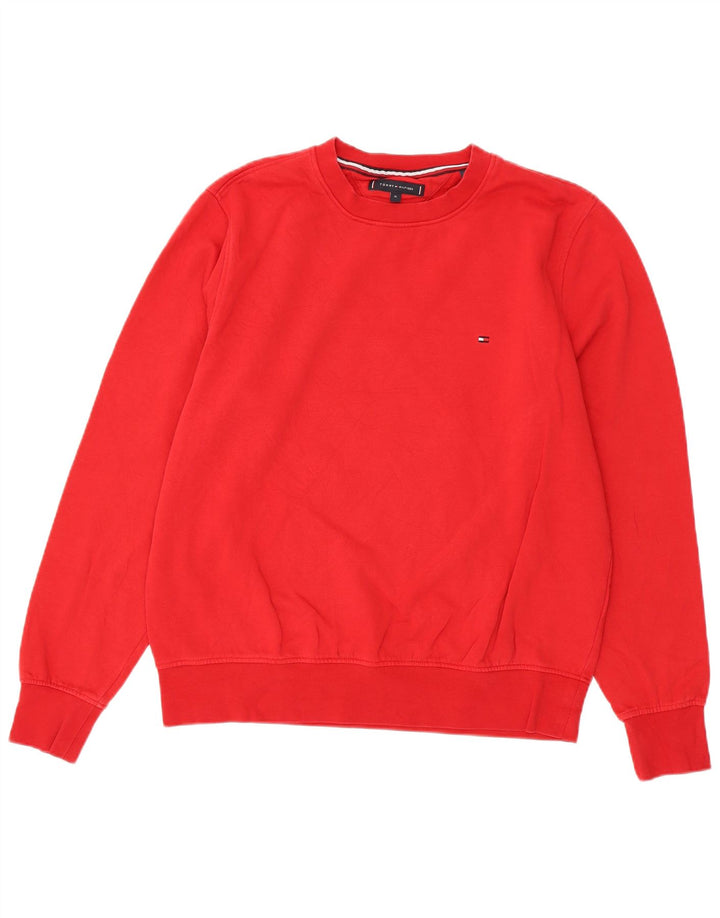 Hanorac pentru bărbați TOMMY HILFIGER Pulover XL bumbac roșu