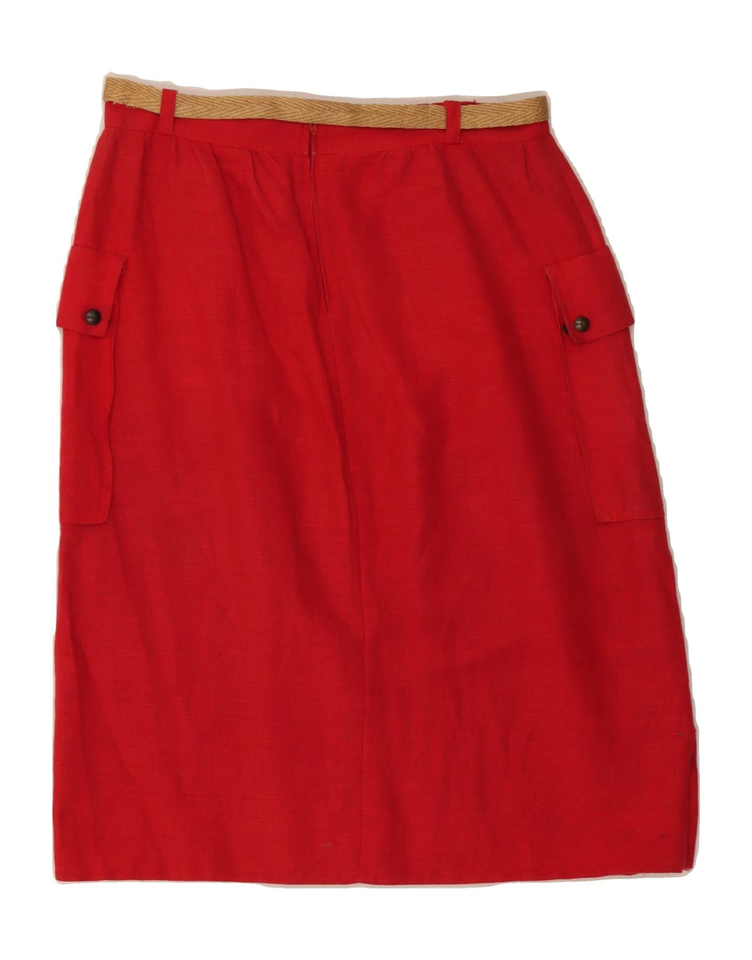 VINTAGE Womens Cargo Skirt IT 42 Medium W28  Red Vintage Vintage and Second-Hand Vintage from Messina Hembry 