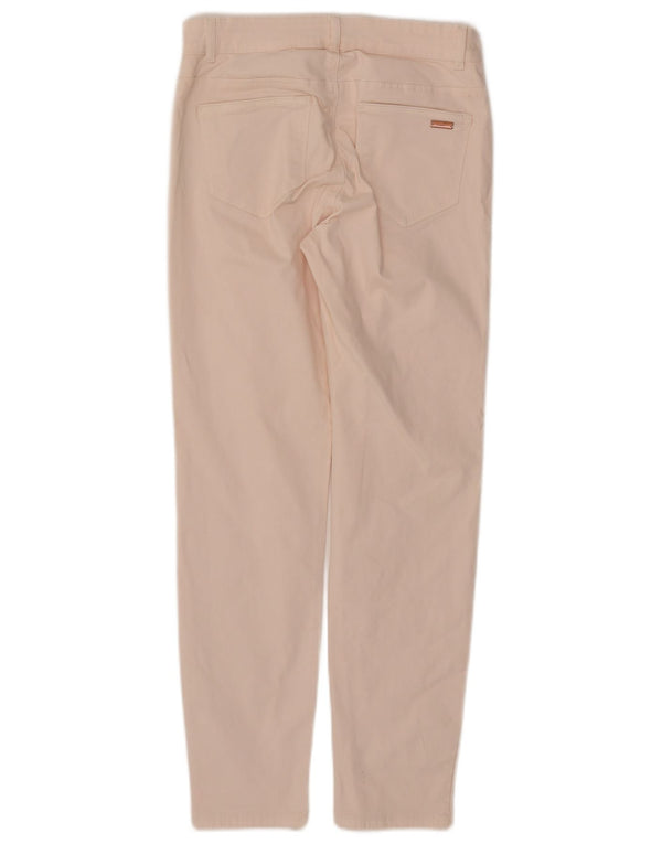 Esprit Pantaloni casual slim pentru femei UK 10 Small W27 L27 Pink Bumbac