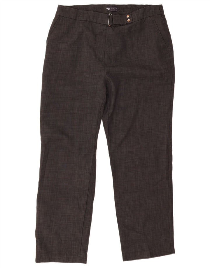 Pantaloni chino drepti pentru femei Marks & Spencer UK 14 Large W32 L26 Gri