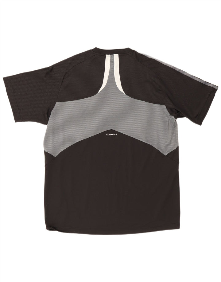 Tricou Adidas Climacool pentru bărbați Top mare negru Colorblock