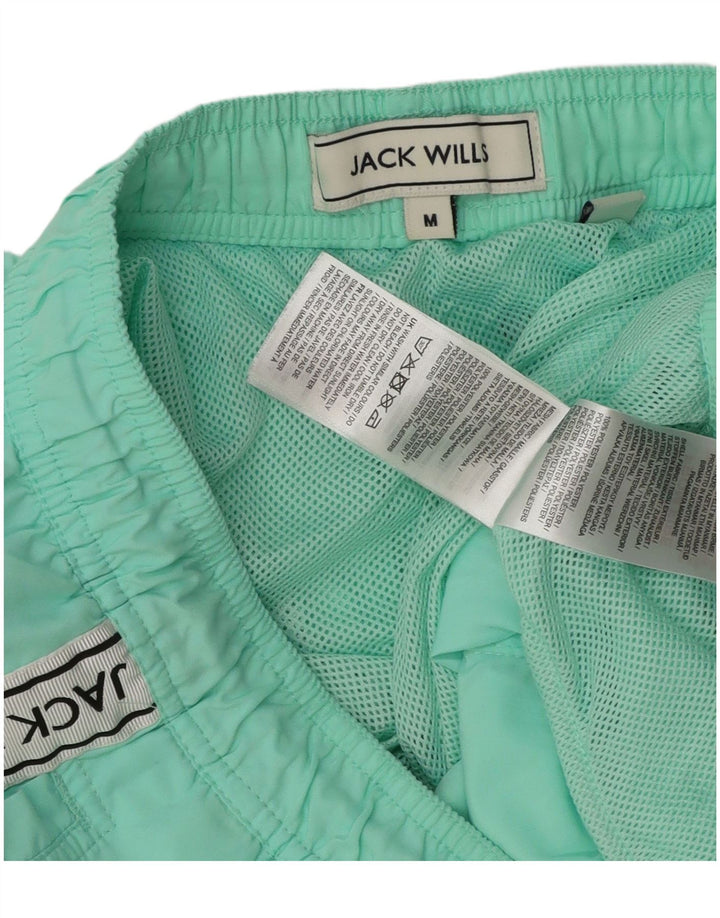 Pantaloni scurți de înot cu grafică Jack Wills pentru bărbați, color-block mediu turcoaz