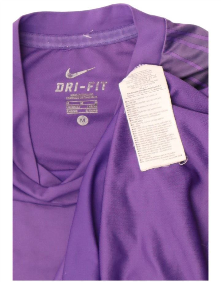 Tricou Nike Dri Fit pentru bărbați Top Medium Purpuri Poliester Colorblock