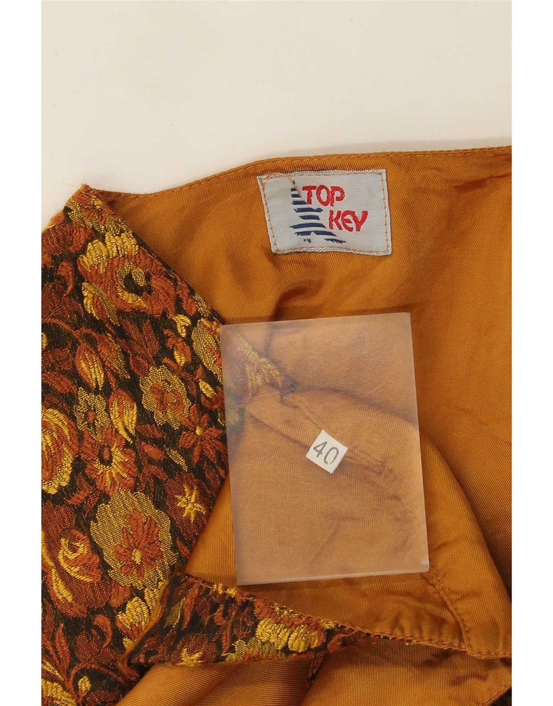 Vestă Vintage de damă IT 40 Mic Maro Floral