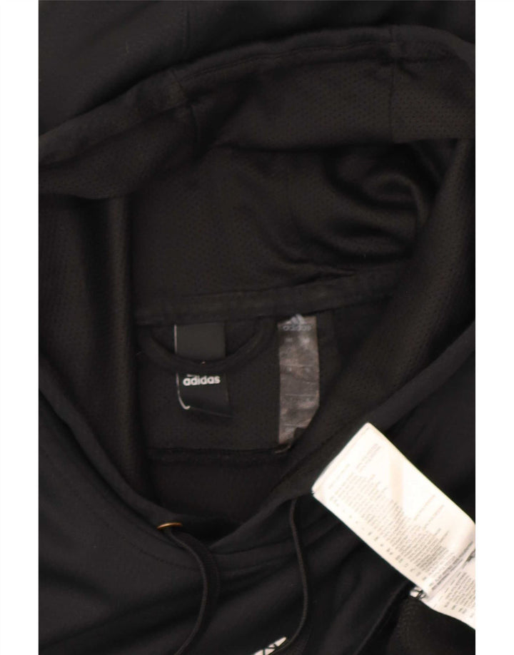 Adidas Climawarm Graphic Hoodie Pulover mare, negru, poliester