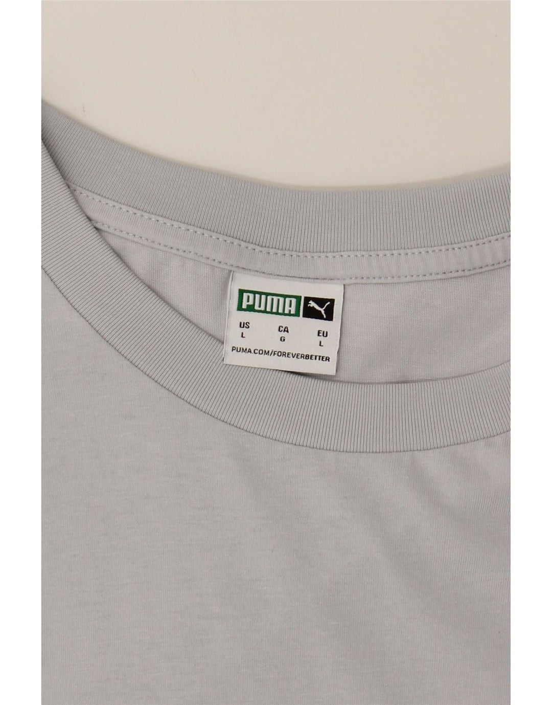 PUMA Mens T-Shirt Top Large Grey Cotton Vintage Puma and Second-Hand Puma from Messina Hembry 