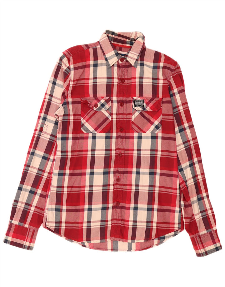 Cămașă pentru bărbați Superdry, mare, roșu, din bumbac