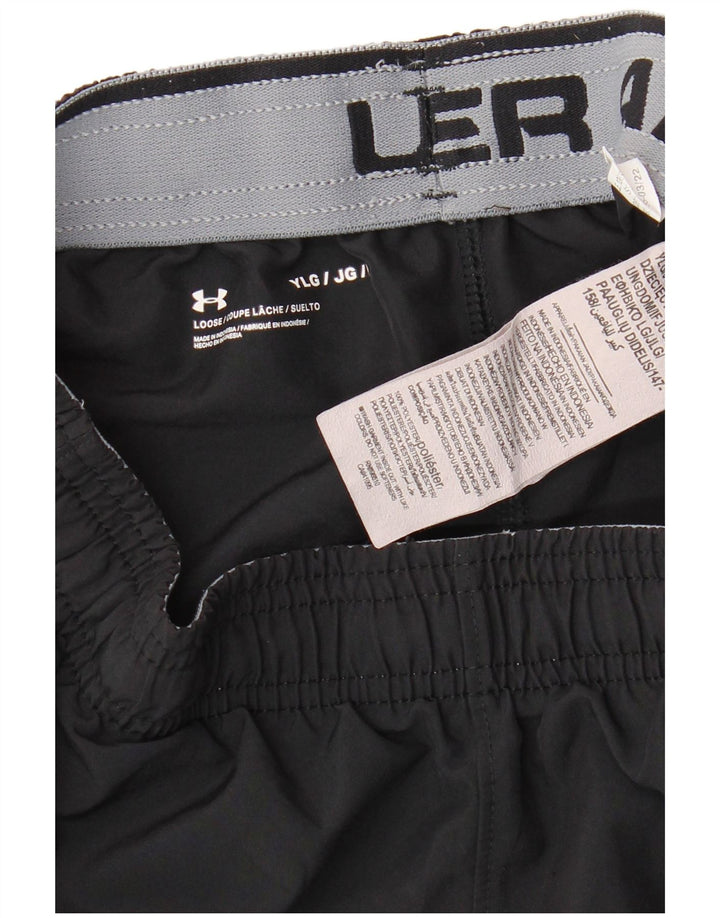 Pantaloni scurți sport grafic pentru băieți UNDER ARMOUR 11-12 ani Poliester negru mare