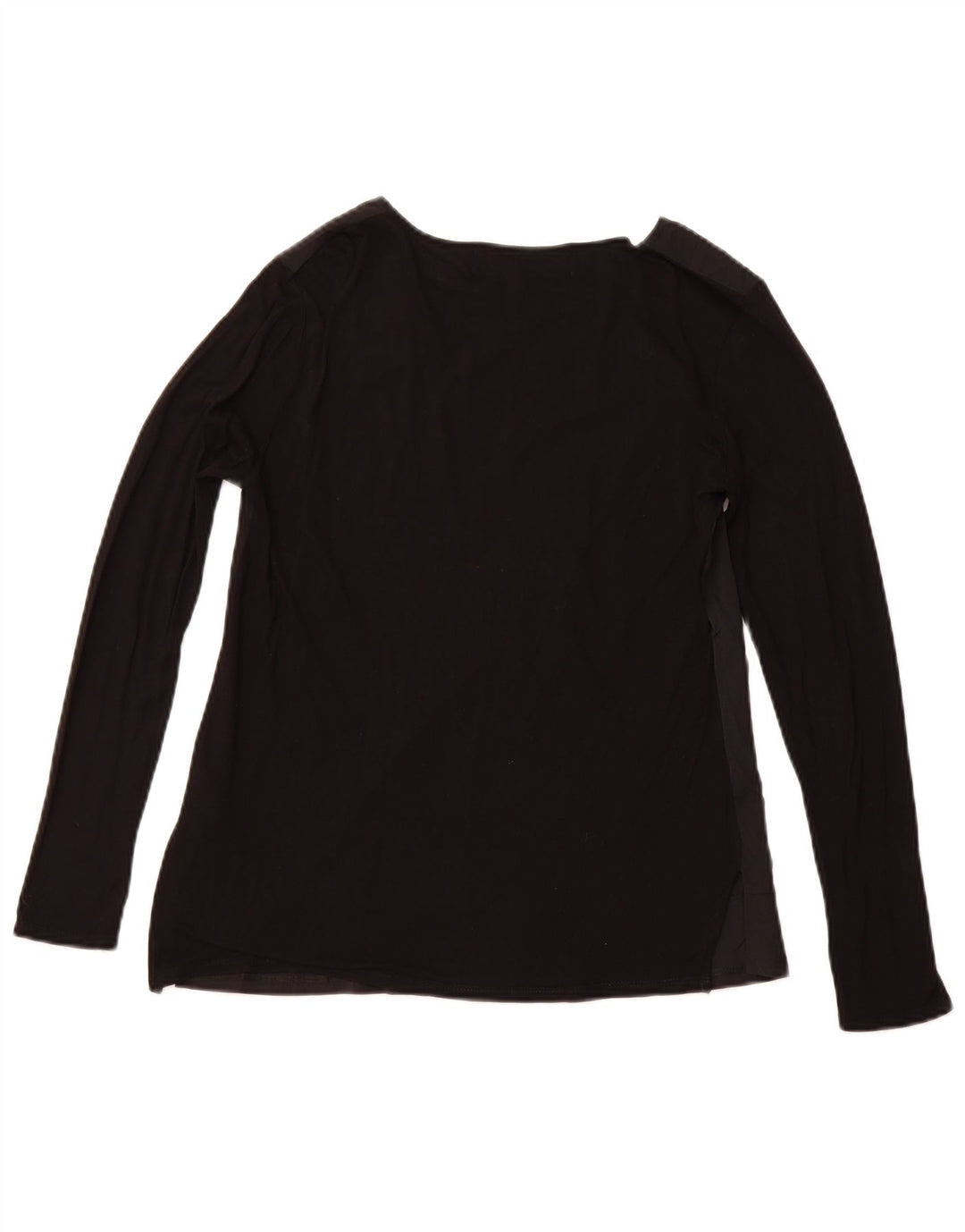 DESIGUAL Top grafic pentru femei cu mânecă lungă UK 14 mare, negru, floral, viscoză