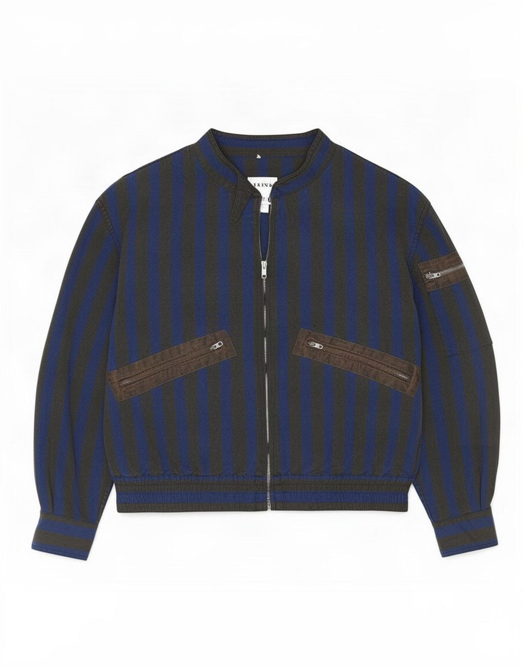 Bomber vintage pentru femei UK 18 XL cu dungi albastre