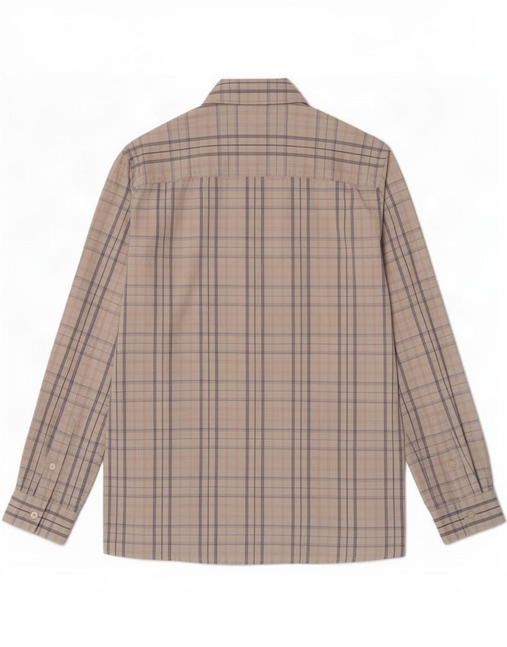 Cămașă pentru bărbați Gas Medium Beige Check Bumbac