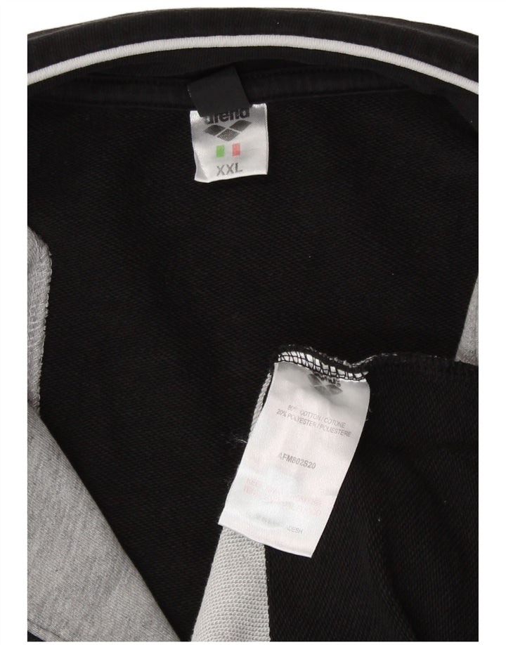 Jachetă de trening Arena pentru bărbați, 2XL, bumbac color bloc negru