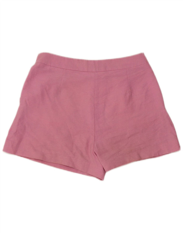 Pantaloni caldi pentru femei cu talie înaltă Zara Medium W28, bumbac roz