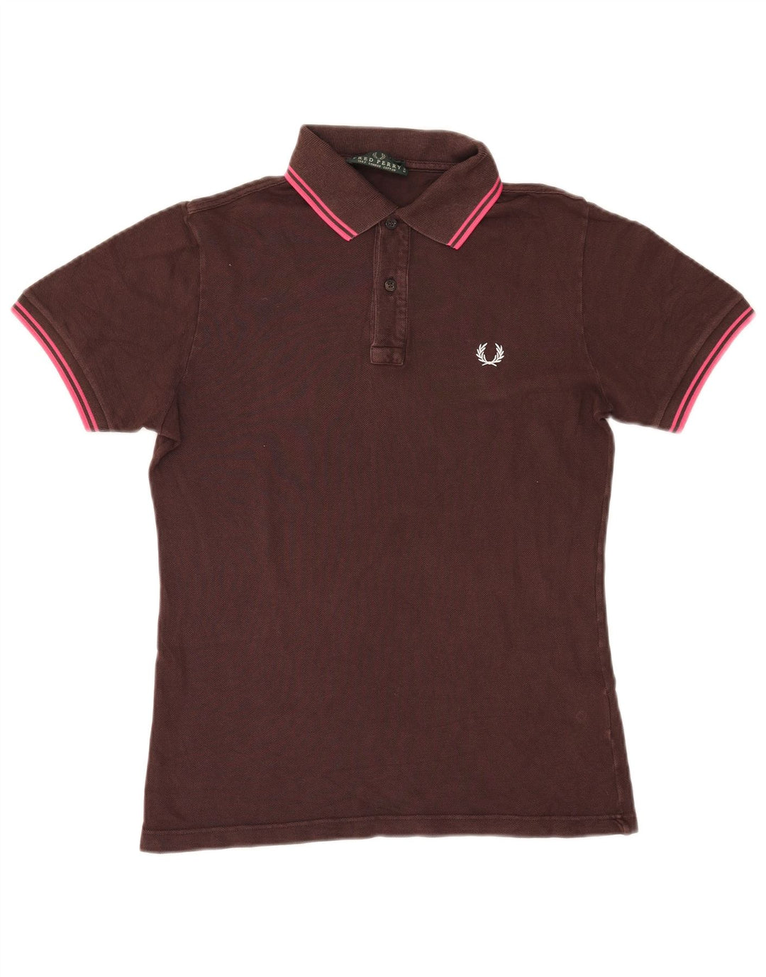 Cămașă polo Fred Perry pentru bărbați, bumbac maro mic