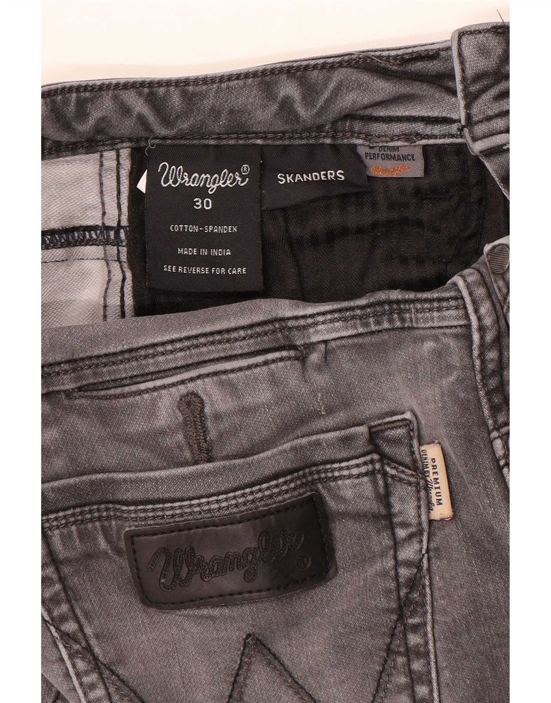 Blugi Skanders Slim Wrangler pentru femei W30 L31 bumbac gri
