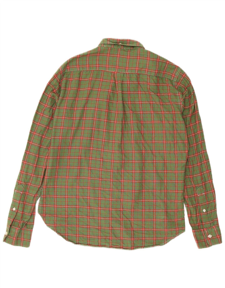 Cămașă Levi's pentru bărbați, bumbac cu carouri verde mediu