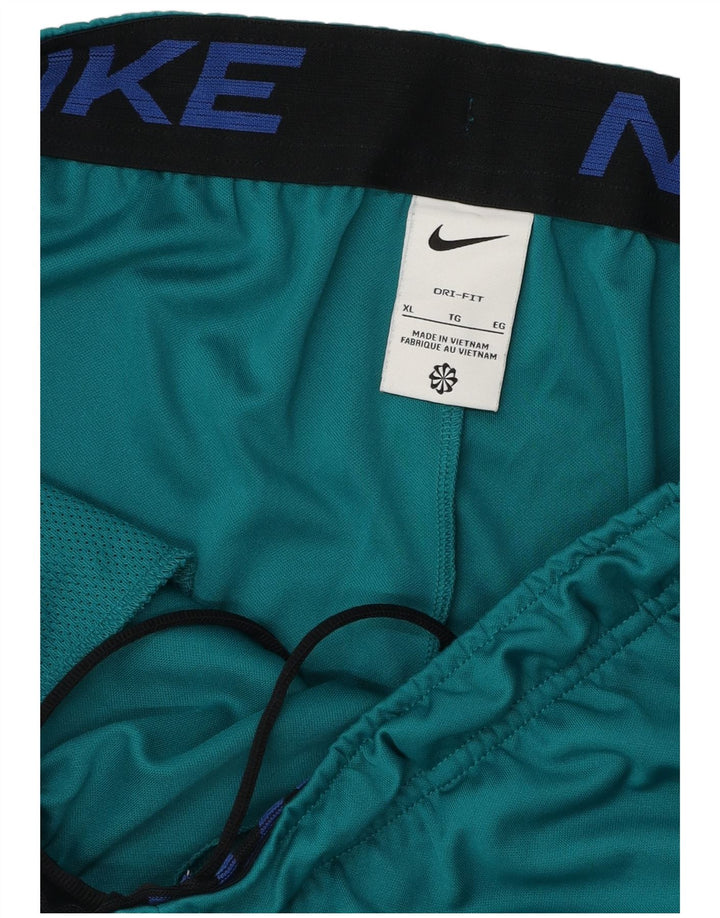 Pantaloni scurți sport Nike Dri Fit pentru bărbați XL, poliester turcoaz