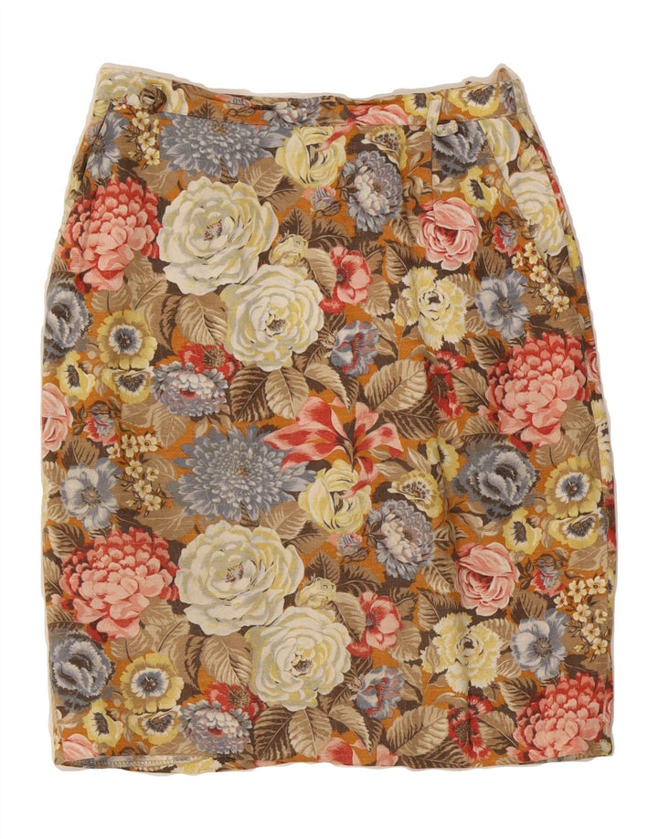 BARDEHLE Womens Pencil Skirt EU 40 Medium W30  Multicoloured Floral Vintage Bardehle and Second-Hand Bardehle from Messina Hembry 