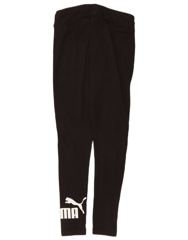 Leggings grafic Puma pentru femei UK 8 Small Black Bumbac