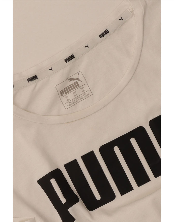 Tricou grafic Puma pentru femei Top UK 12 Medium White