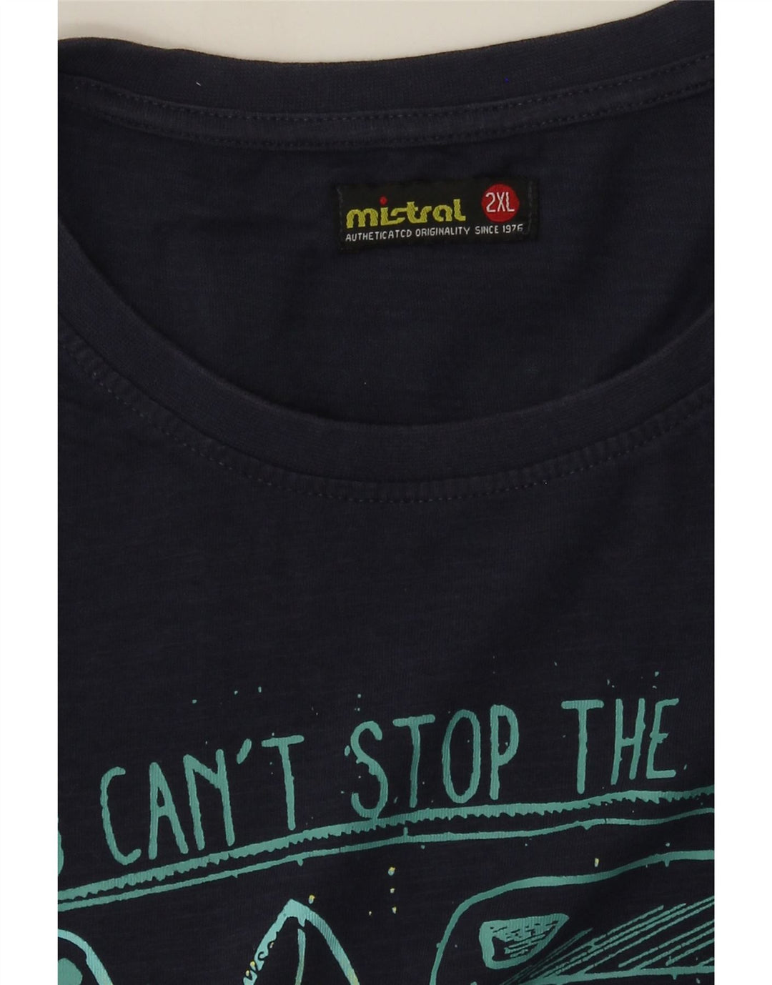 Tricou grafic pentru bărbați Mistral Top 2XL Bleumarin