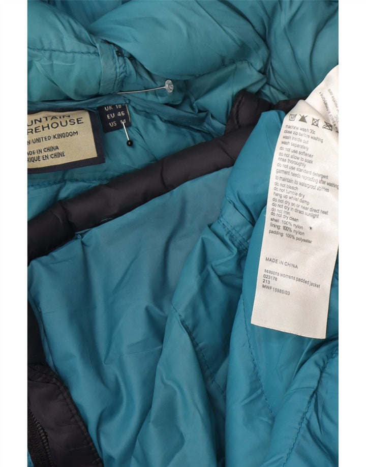Jachetă căptușită supradimensionată pentru femei Mountain Warehouse, UK 18 XL, bleumarin