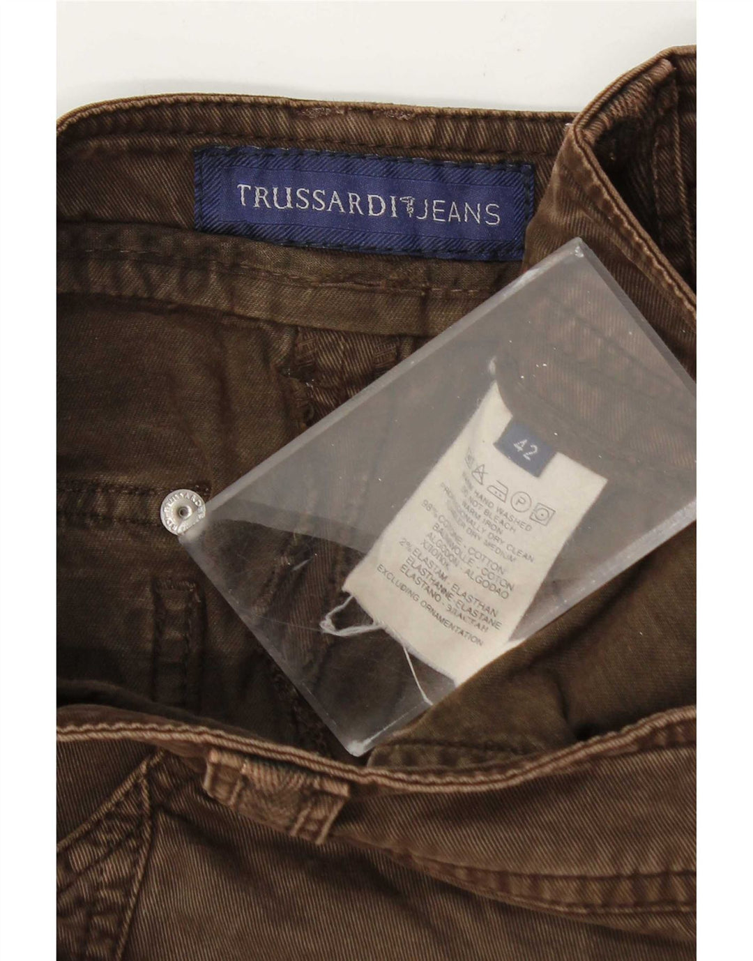 Trussardi Fusta Denim pentru Femei IT 42 Medium W30 Maro Bumbac