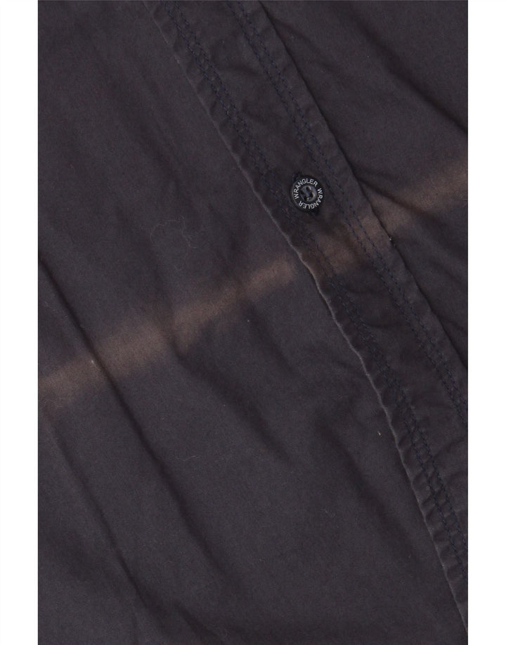Cămașă cu mânecă scurtă pentru bărbați Wrangler 2XL, bumbac bleumarin
