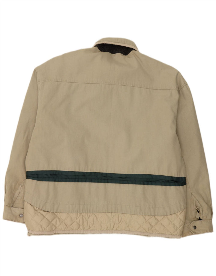 Bomber vintage pentru bărbați UK 42 XL Bej Colorblock