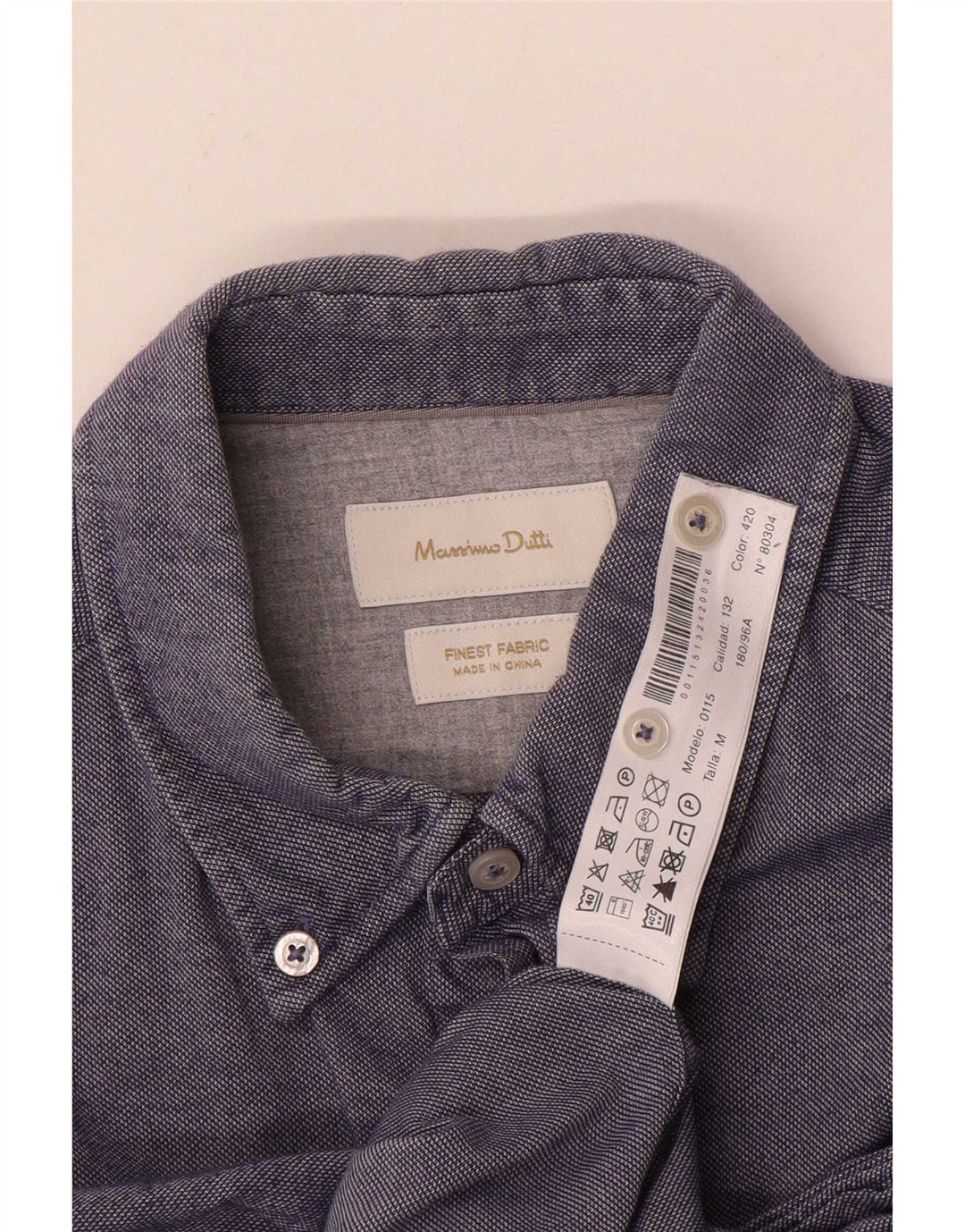Camasa Massimo Dutti pentru barbati Bumbac albastru mediu