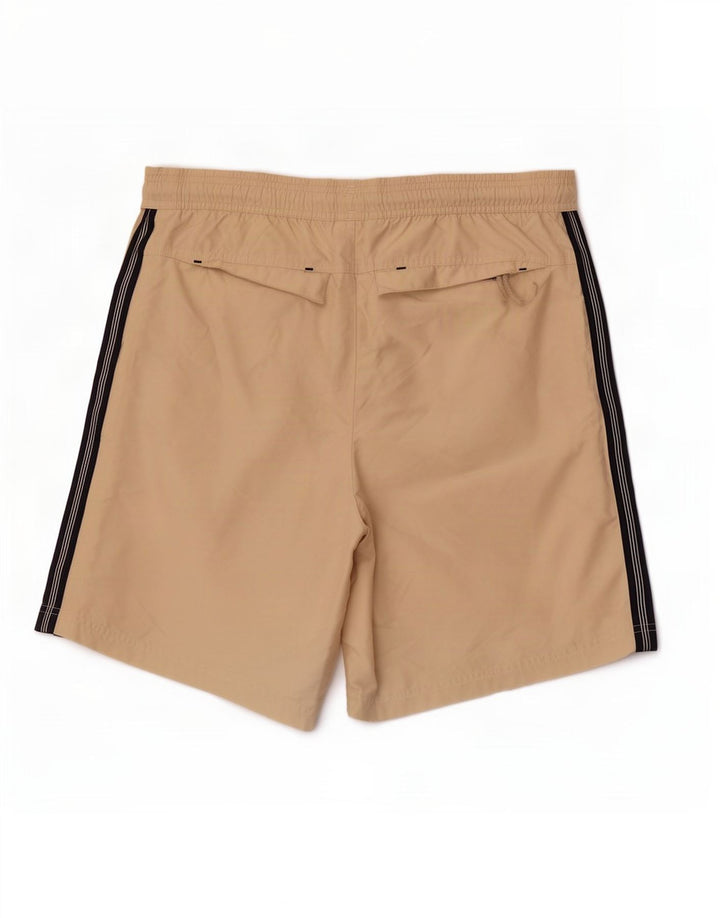 Pantaloni scurți sport grafic pentru bărbați Adidas Mediu Bej Poliester color bloc