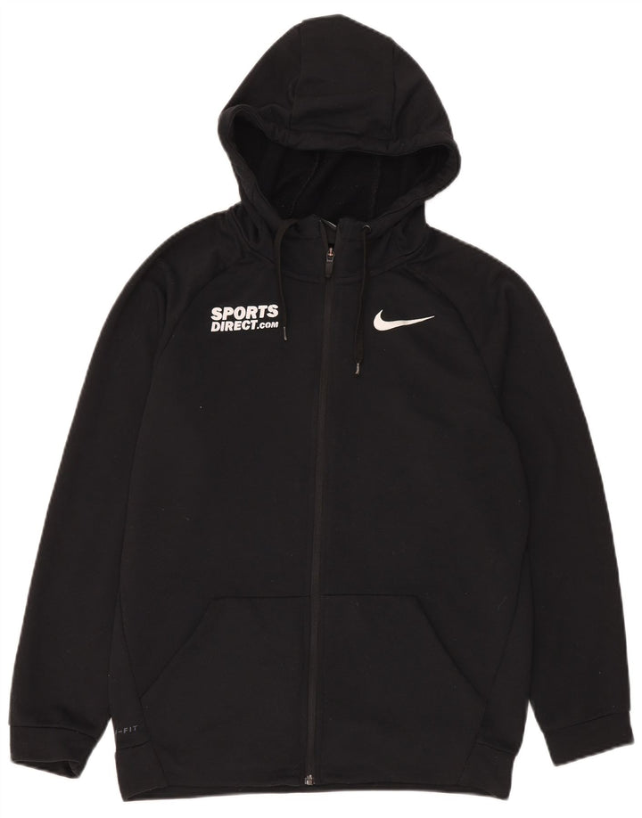 Pulover Nike pentru bărbați Dri Fit Graphic, cu fermoar, poliester mic, negru
