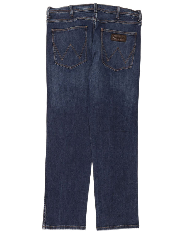 Blugi drepti pentru bărbați Wrangler W36 L32 Bumbac albastru