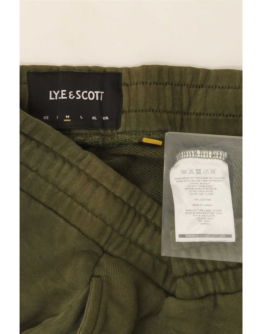 Lyle & Scott Pantaloni de trening pentru bărbați Pantaloni de jogging Bumbac verde mediu
