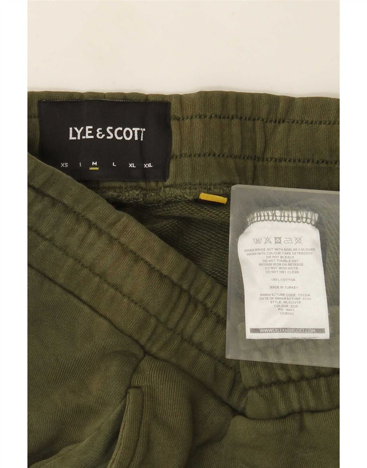 Lyle & Scott Pantaloni de trening pentru bărbați Pantaloni de jogging Bumbac verde mediu
