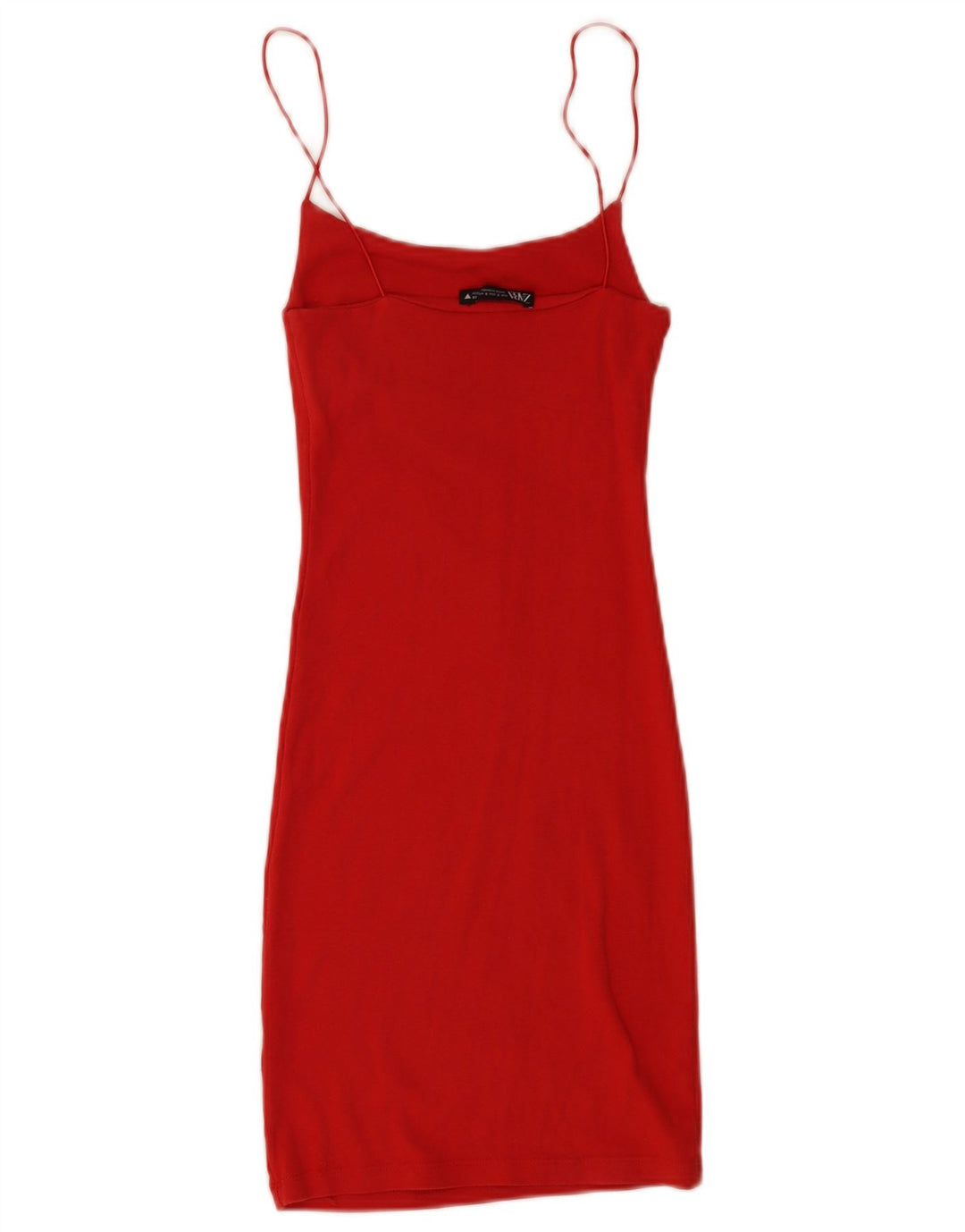 Rochie de soare pentru femei Zara UK 8, bumbac roșu mic
