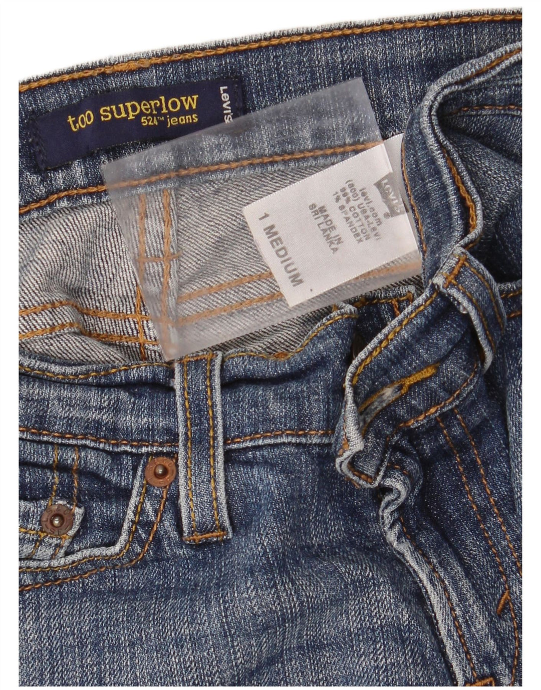 Blugi skinny 524 Too Superlow pentru femei LEVI'S US 1 XS W28 L32 Bumbac albastru