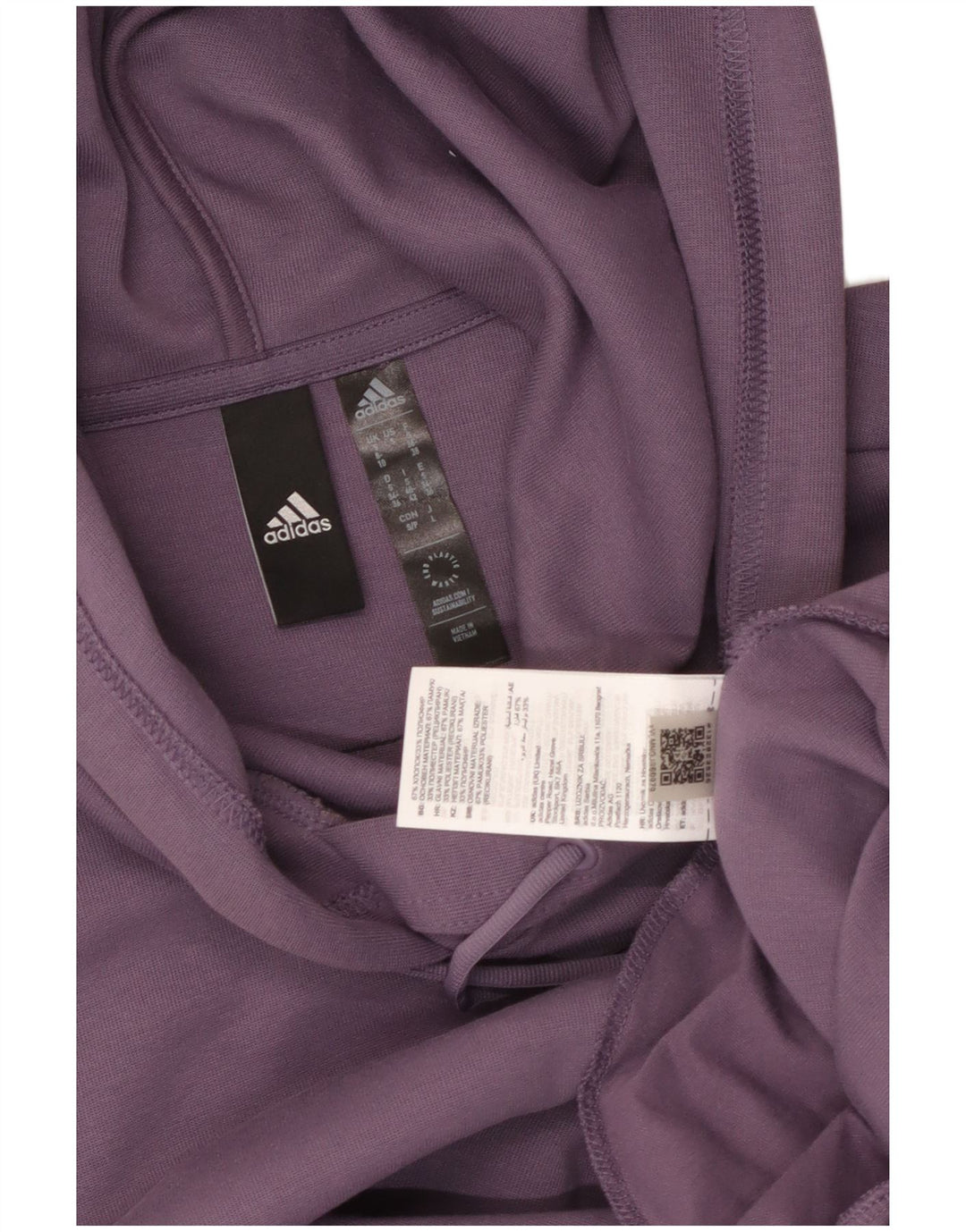 Pulover supradimensionat pentru femei ADIDAS UK 8/10 Bumbac violet mic