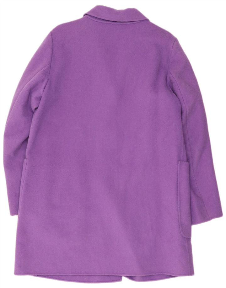 Pardesiu pentru femei Benetton UK 14 mare lână violet