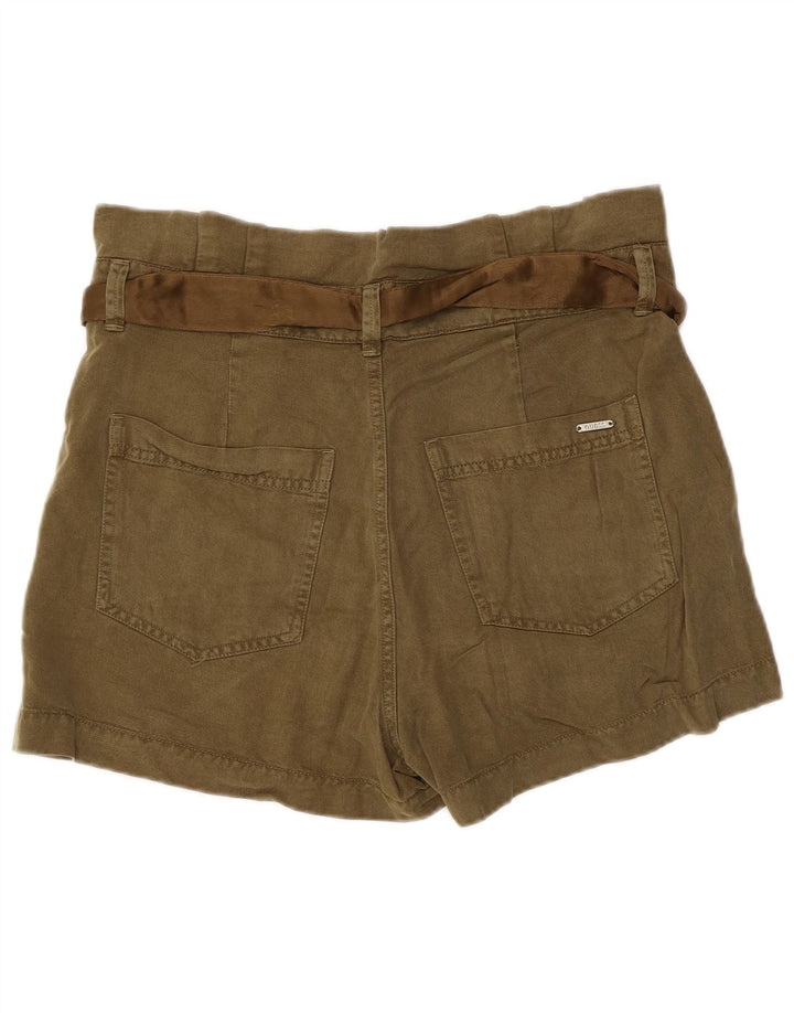 Pantaloni caldi cu talie înaltă Guess pentru femei, mari W34 kaki