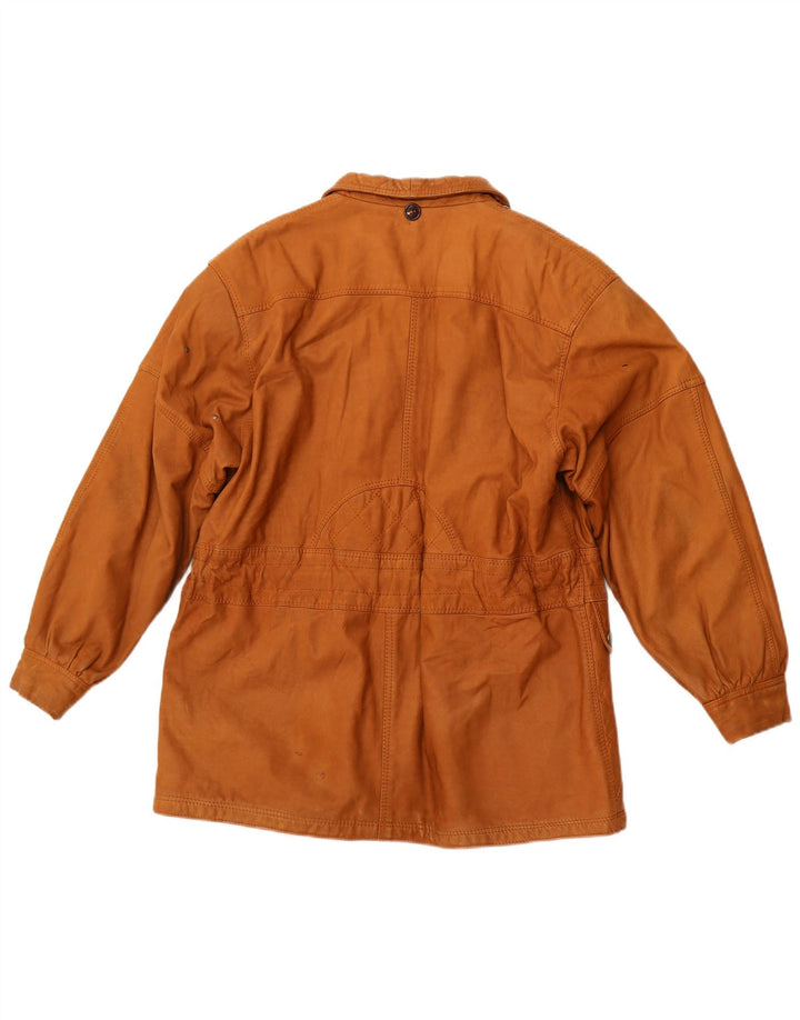 Jachetă de piele pentru femei VINTAGE UK 6 Maro din piele maro