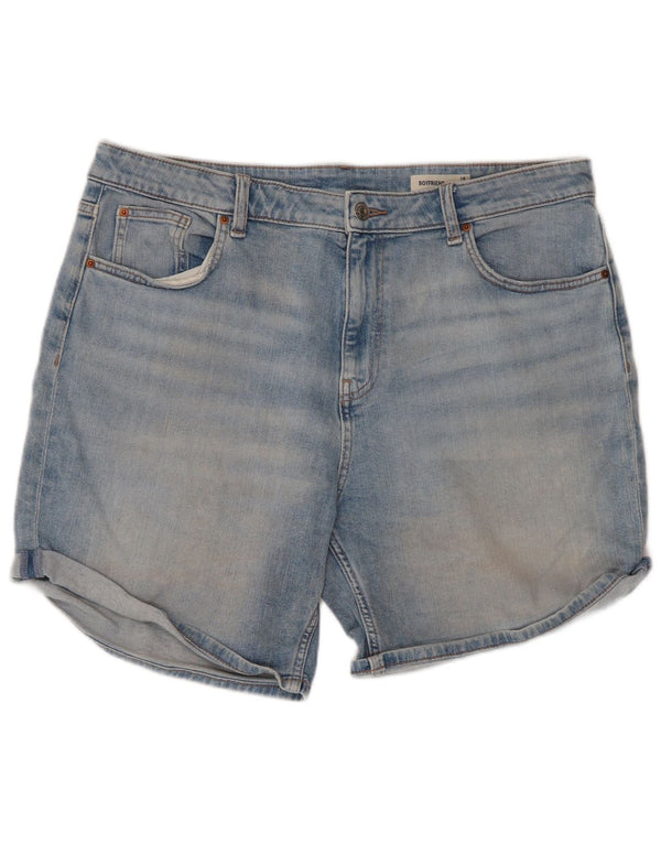 Marks & Spencer Pantaloni scurți din blugi pentru femei Boyfriend UK 16 Large W38 Blue