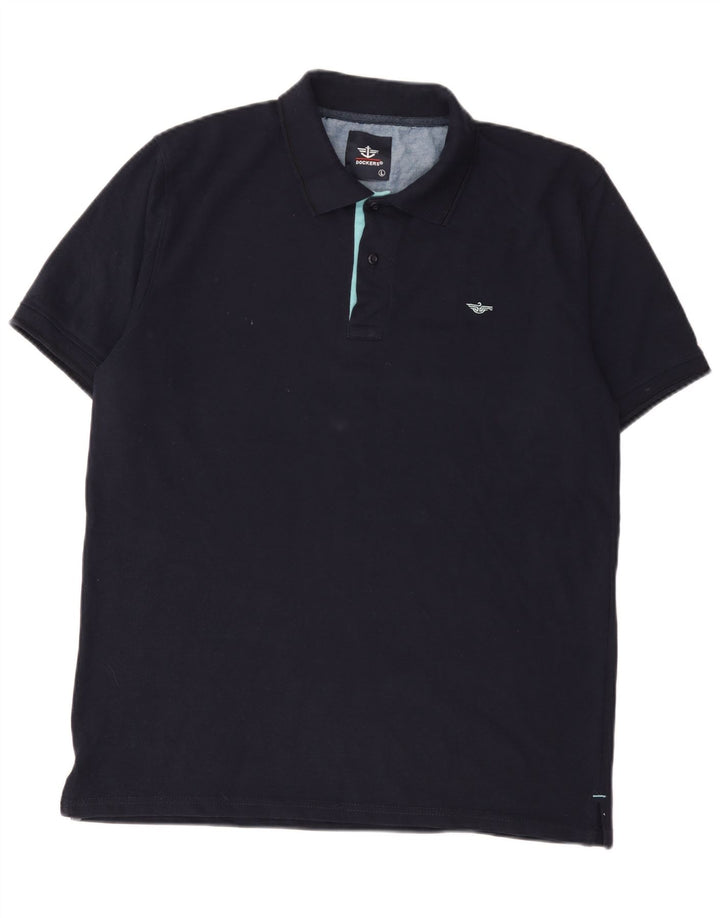 Tricou polo Dockers pentru bărbați, mare, bleumarin