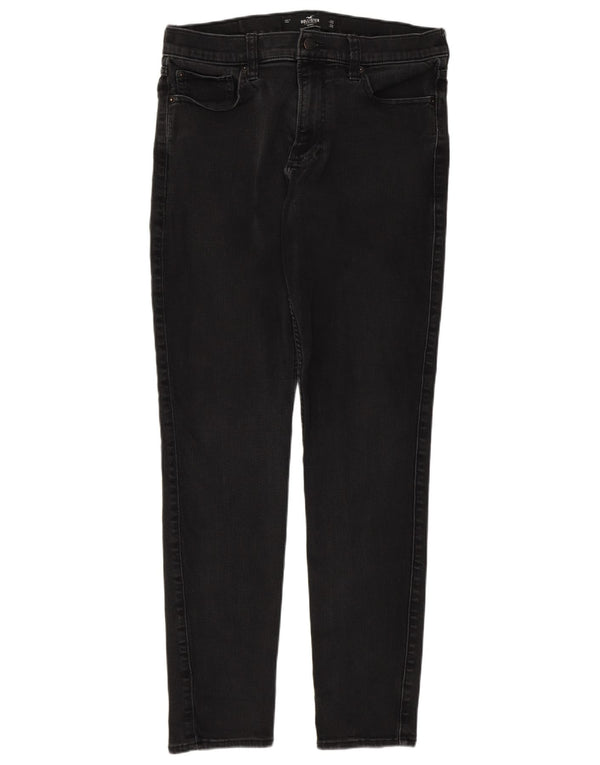 Blugi skinny pentru femei Hollister W33 L32 bumbac negru