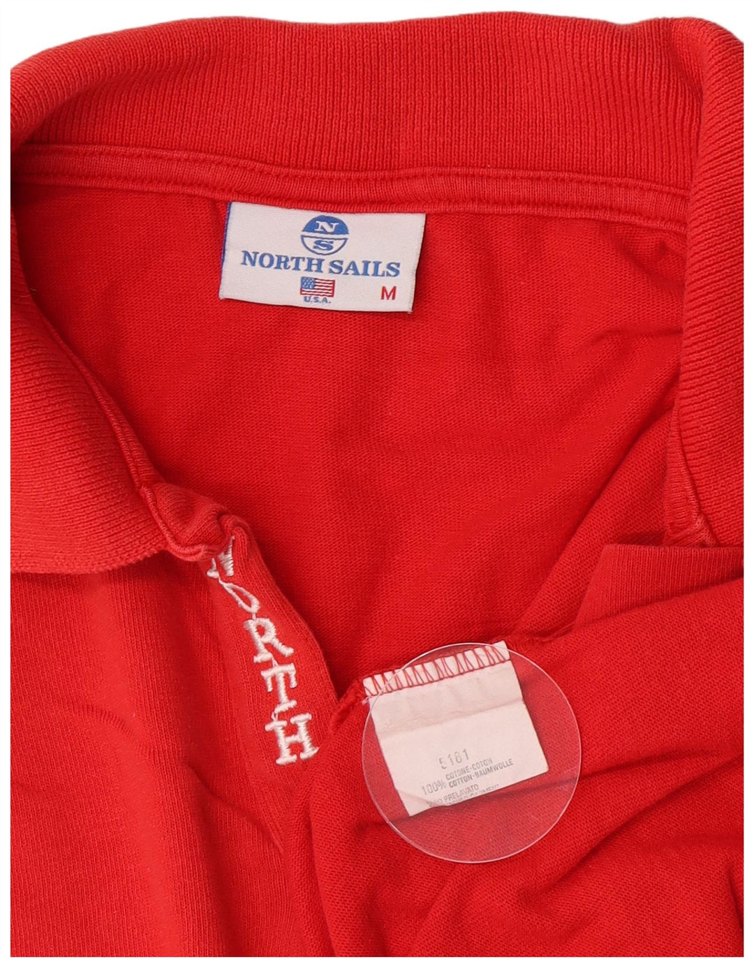 Tricou polo North Sails pentru bărbați, bumbac roșu mediu