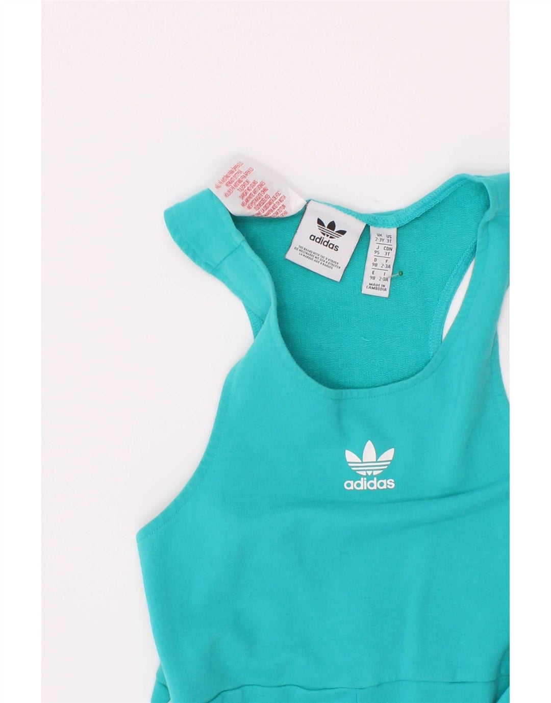 Salopetă fără mâneci pentru băieți Adidas 2-3 ani albastru