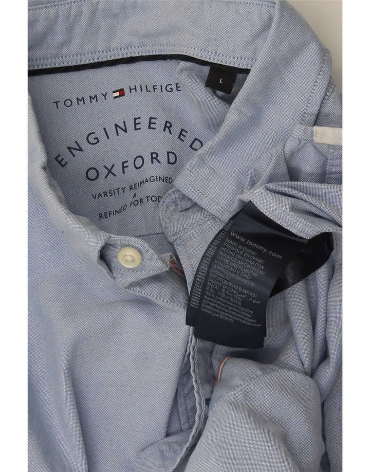 Cămașă Tommy Hilfiger pentru bărbați, mare, albastru, bumbac